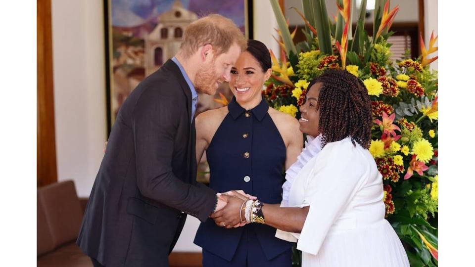 Harry and Meghan with Francia Marquez