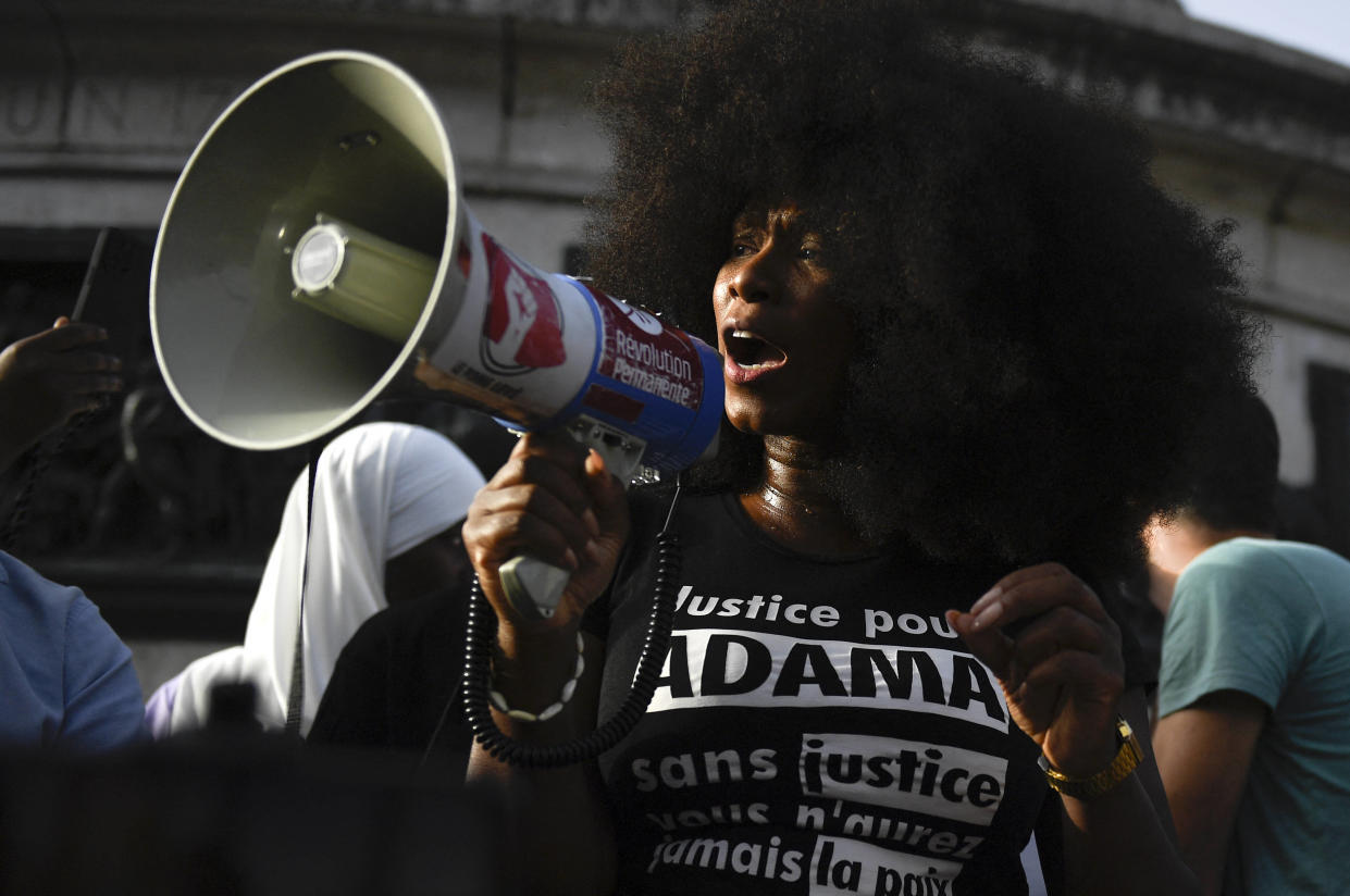 La soeur d’Adama Traoré, Assa, ici le 5 septembre 2023. elle est fondatrice du Comité vérité et justice pour Adama et milite contre les violences policières.