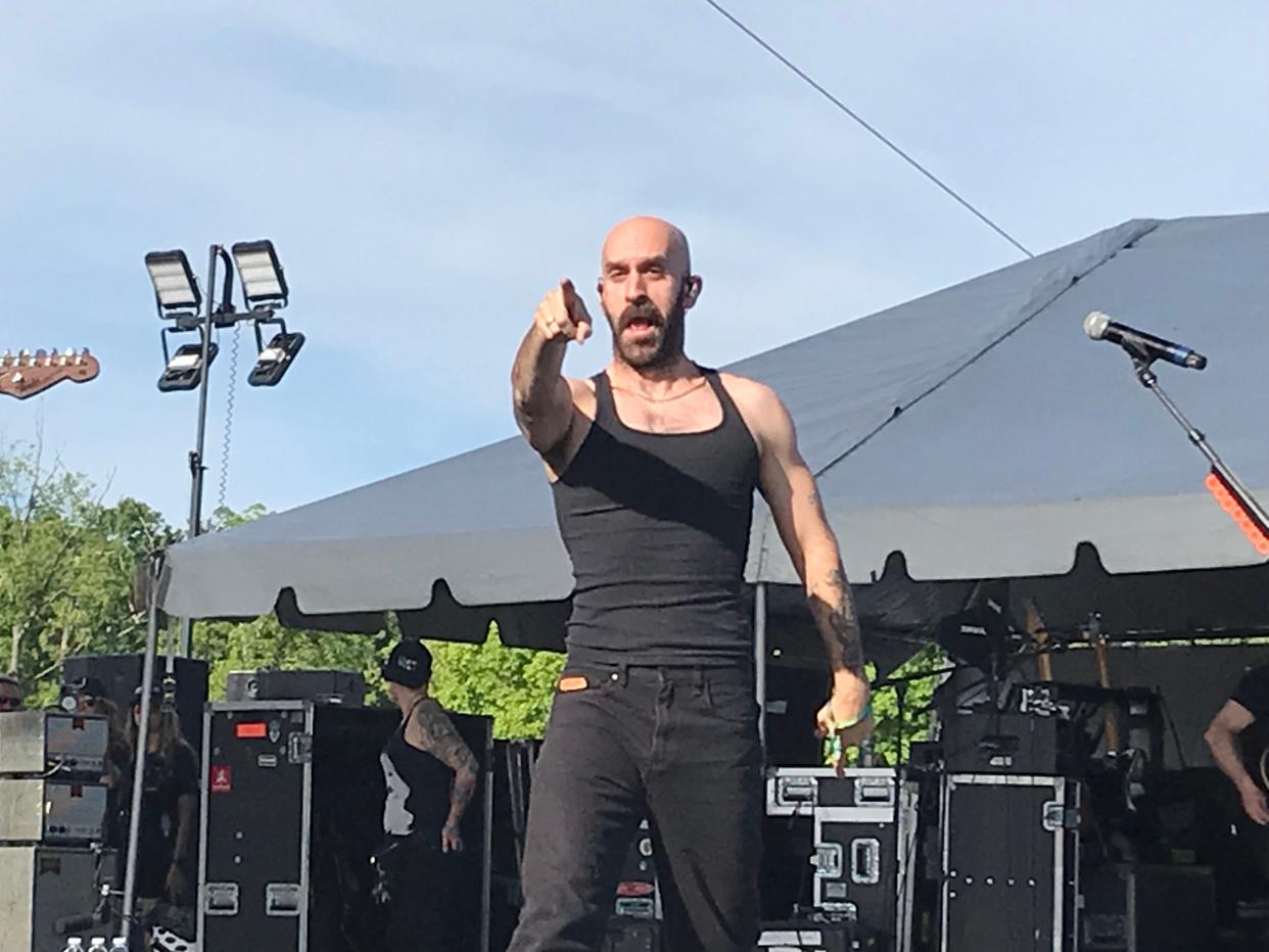 X Ambassadors singer Sam Harris was fun to watch at WonderWorks music festival at Hartwood Acres last year. The alt-rock band headlines Mr. Smalls Theatre this May.