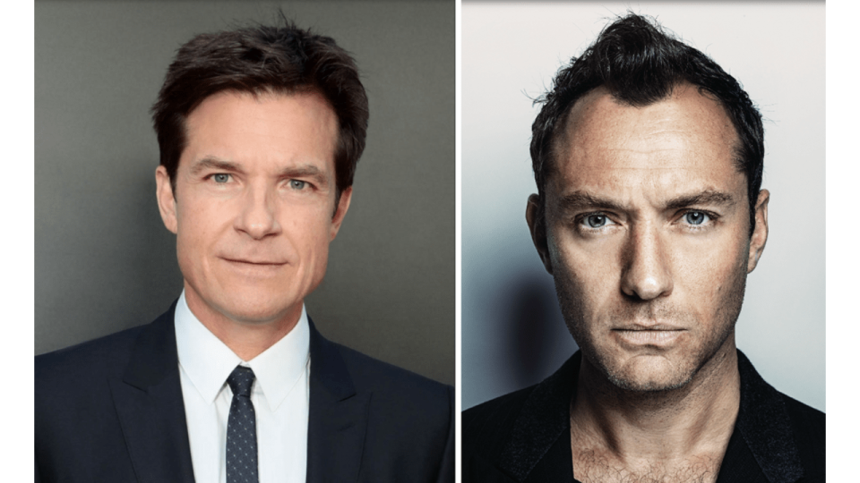 Jason Bateman, Jude Law split image