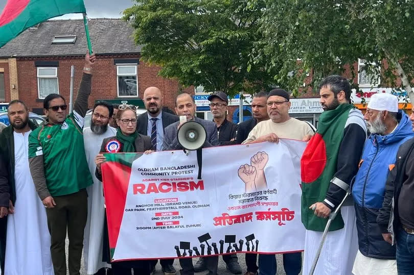 The protest was attended by members of the Bangladeshi community and a number of general election candidates.