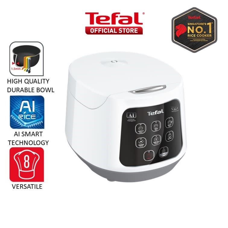 Tefal Easy Compact Fuzzy Logic Rice Cooker 1L RK7301. (Photo: Shopee SG)