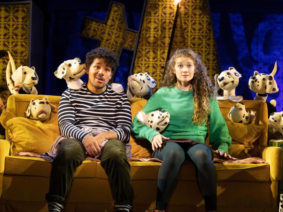 Eric Stroud and Karen Fishwick as Dominic and Danielle in ‘101 Dalmatians' (Mark Senior)