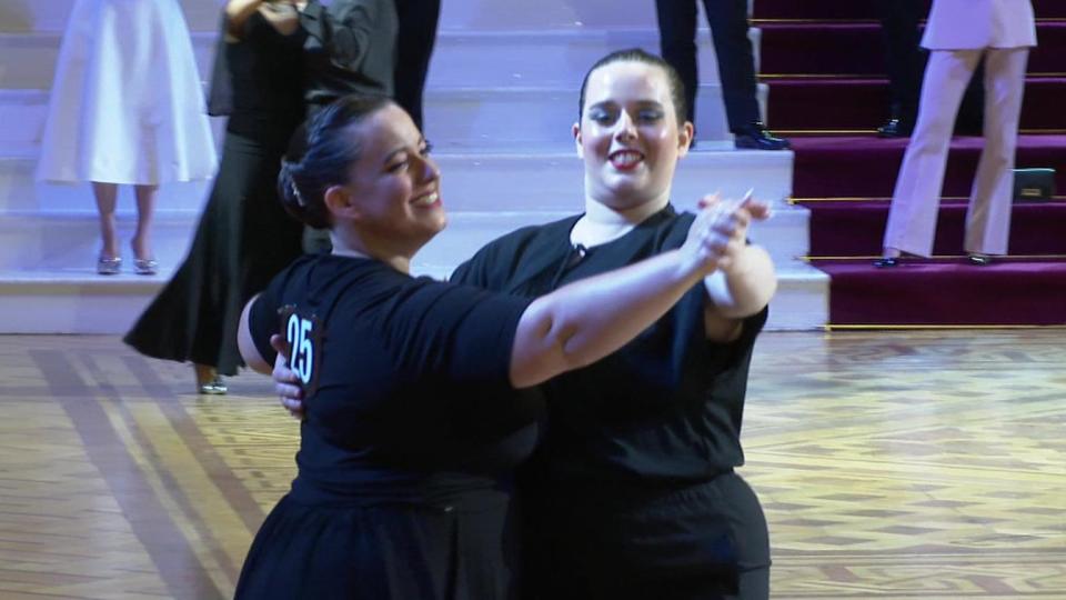 Dancers with visual impairments were partnered by sighted volunteers