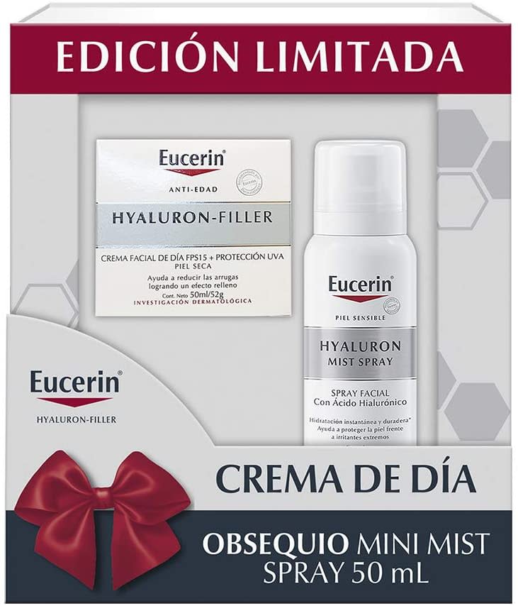 Eucerin Eucerin Pack Crema De Día Anti Edad + Mist Hidratante Hyaluron Fille Con Ácido Hialurónico