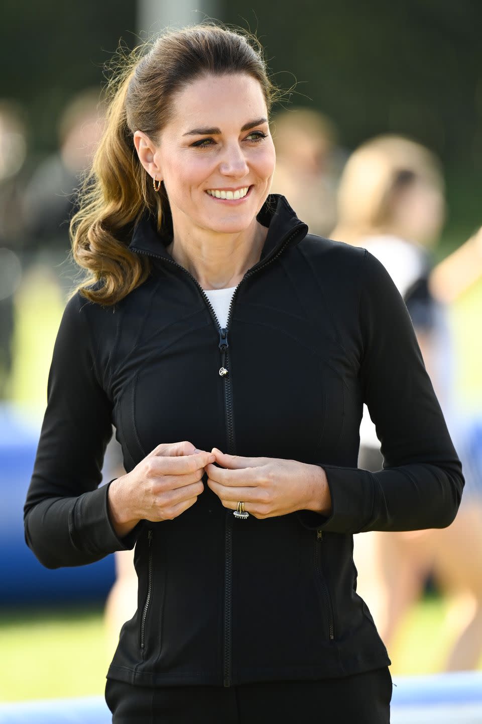 <p>Of course, as <a href="https://www.townandcountrymag.com/society/tradition/g31122168/kate-middleton-sports-photos/" rel="nofollow noopener" target="_blank" data-ylk="slk:the sportiest royal;elm:context_link;itc:0;sec:content-canvas" class="link ">the sportiest royal</a>, Kate certainly makes use of the ponytail for more athletic events as well, as she did while visiting the City of Derry Rugby Club.</p>