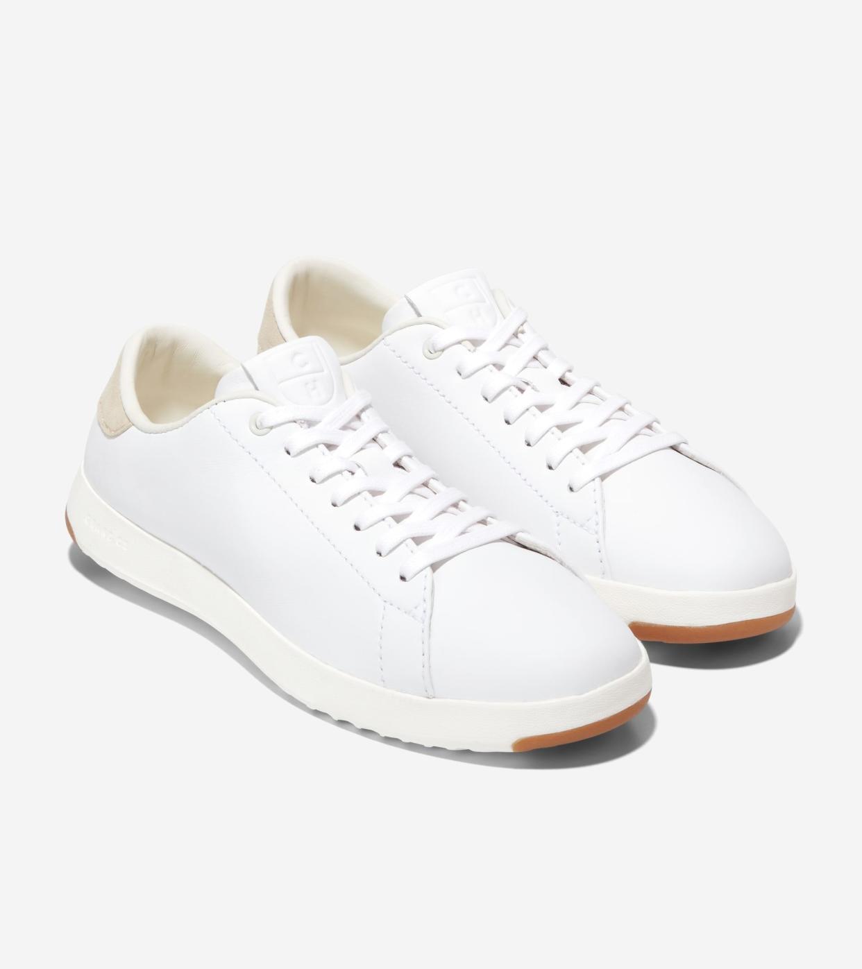 <p><a href="https://go.redirectingat.com?id=74968X1596630&url=https%3A%2F%2Fwww.colehaan.com%2Fwomens-grandpro-tennis-sneaker%25C2%25A0%2F889203793373.html&sref=https%3A%2F%2Fwww.thepioneerwoman.com%2Ffashion-style%2Fg40515824%2Fbest-white-sneakers-for-women%2F" rel="nofollow noopener" target="_blank" data-ylk="slk:Shop Now;elm:context_link;itc:0;sec:content-canvas" class="link rapid-noclick-resp">Shop Now</a></p><p>Women's GrandPrø Tennis Sneakers</p><p>$140.00</p><span class="copyright">Cole Haan</span>