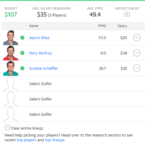 Yahoo Cup PGA DFS Picks: The Charles Schwab Challenge