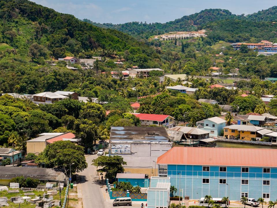 A view of Roatan from the ship