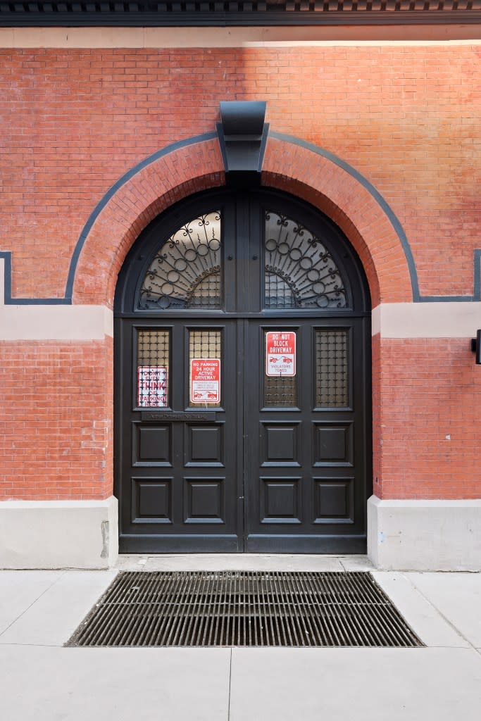 The arched front door. Zoe Wetherall