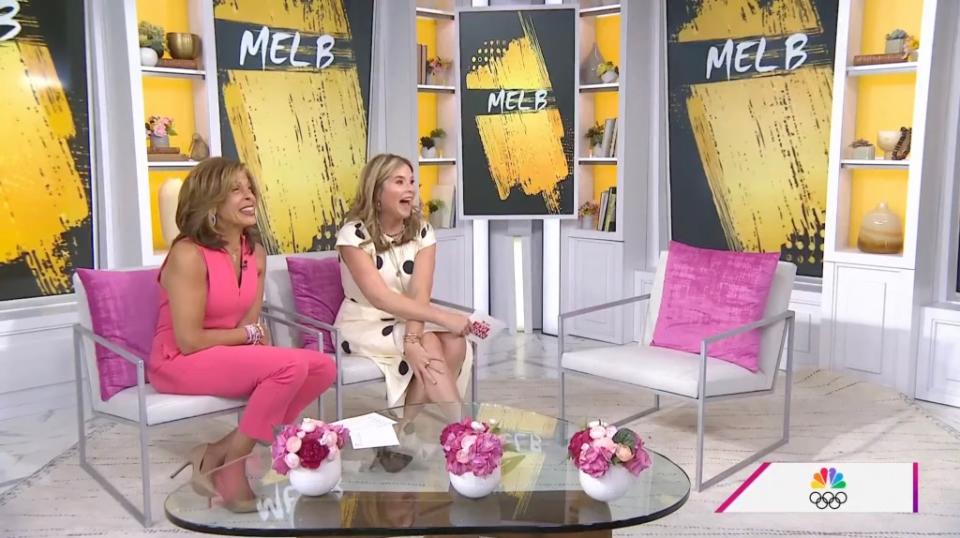 Mel B left the set at the end of her segment. YouTube/TODAY with Hoda & Jenna