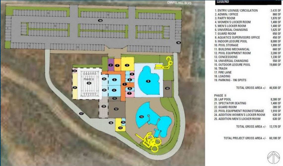 The first phase of the proposed Pasco water park could include indoor and outdoor pools, party room and more.