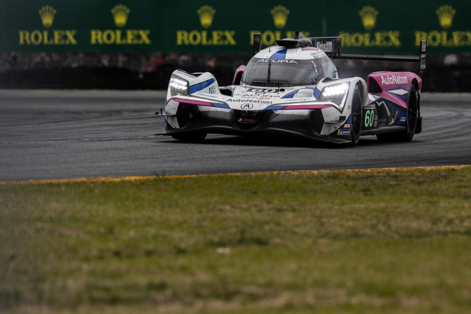The Meyer Shank Acura team of Colin Braun, Tom Blomqvist, Helio Castronevers and Simon Pagenaud won the season-opening Rolex 24 at Daytona, but the team was subsequently penalized for manipulating tire pressure data.