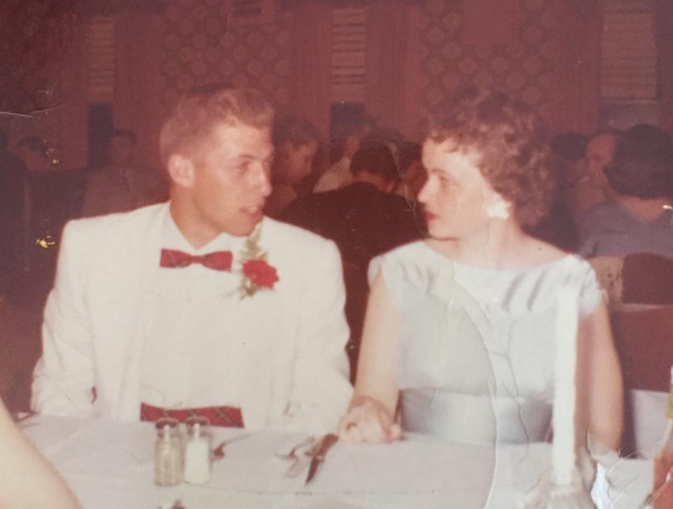 Tim's parents on their wedding day in 1961.