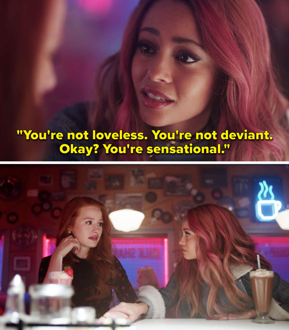 Toni tells Cheryl she's not loveless or deviant, she's sensational