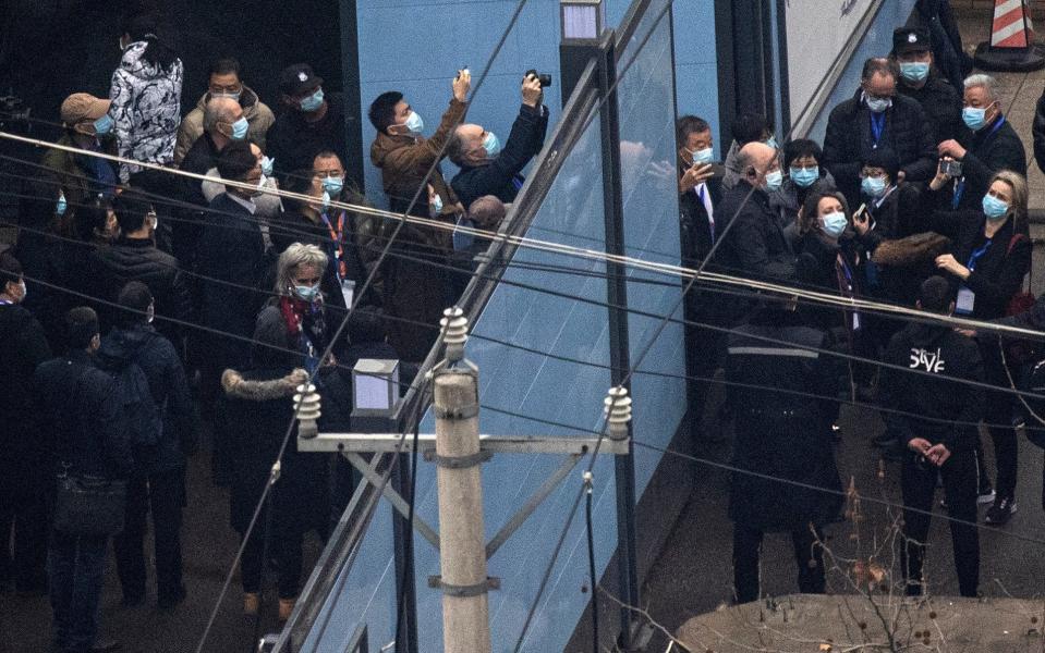 WHO officials also visited Huanan seafood market in Wuhan - GETTY IMAGES