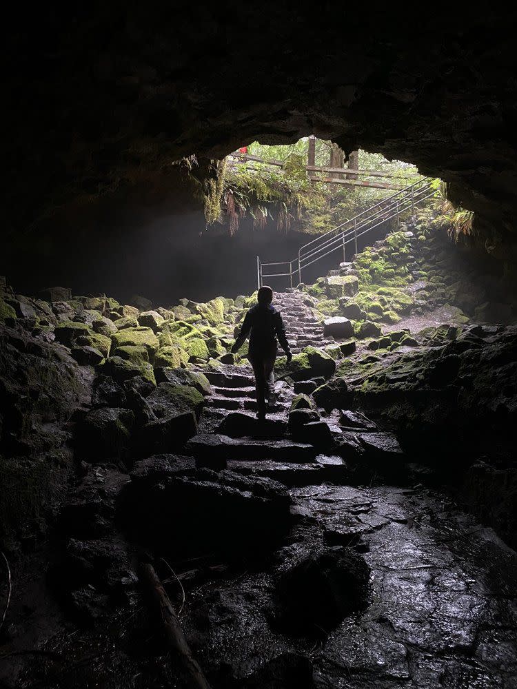 Ape Cave Lava Tube, Mount St. Helens, Washington