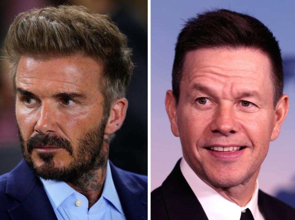 Beckham y Wahlberg mantienen una batalla legal (Getty Images)