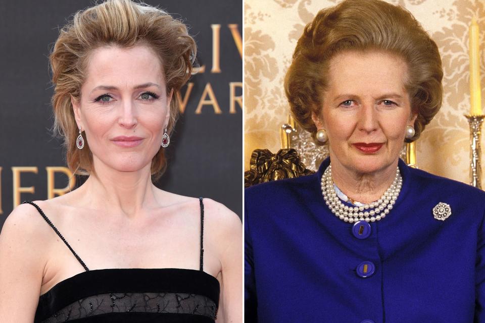 Gillian Anderson and Margaret Thatcher
