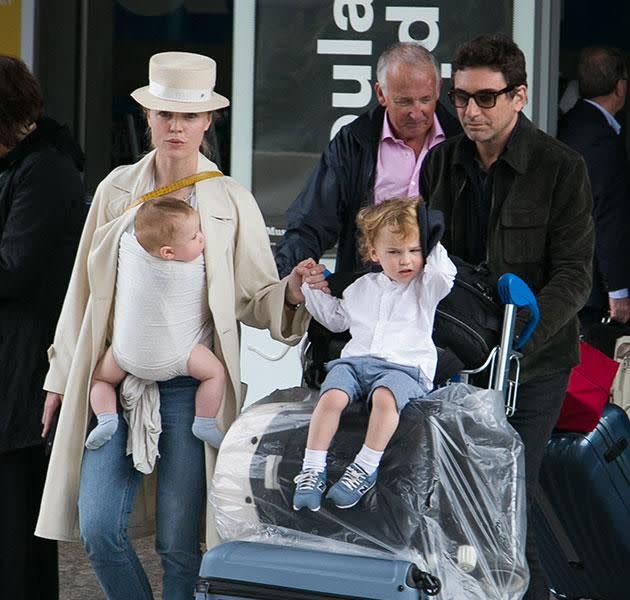 Melissa, Jean-David and their two sons. Source: Getty Images.