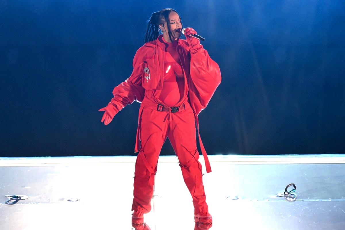 Pregnant Rihanna shines bright during Super Bowl 57 halftime show