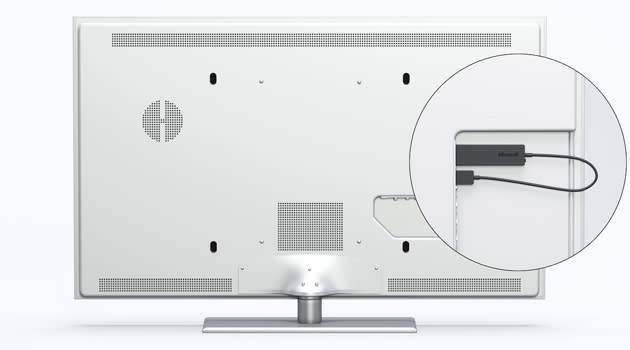 Microsoft Wireless Display Adapter on a TV