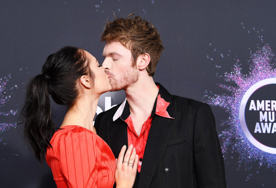 Claudia Sulewski and Finneas O’Connell (Steve Granitz / WireImage)