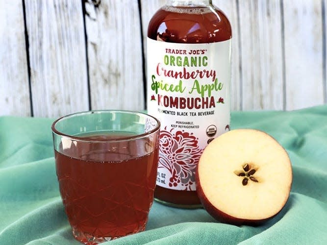 trader joes Organic Cranberry Spiced Apple Kombucha