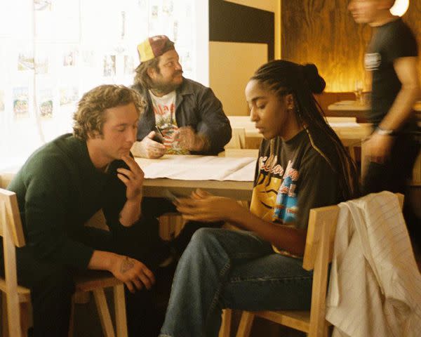 <p>Ayo Edebiri/Instagram</p> Jeremy Allen White, Ayo Edebiri and Matty Matheson