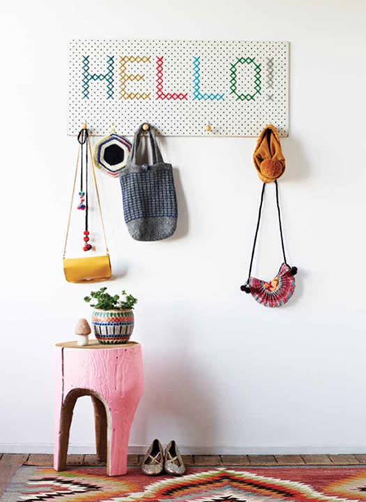 Cross Stitch Pegboard Rack