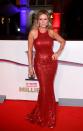 <p>Fresh out the jungle, Carol donned a striking sequinned gown in the most eye-catching shade of red. <i>[Photo: Getty]</i> </p>