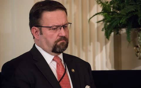 It was reported on Friday that Sebastian Gorka has resigned as White House Deputy Assistant to the President - Credit: Getty