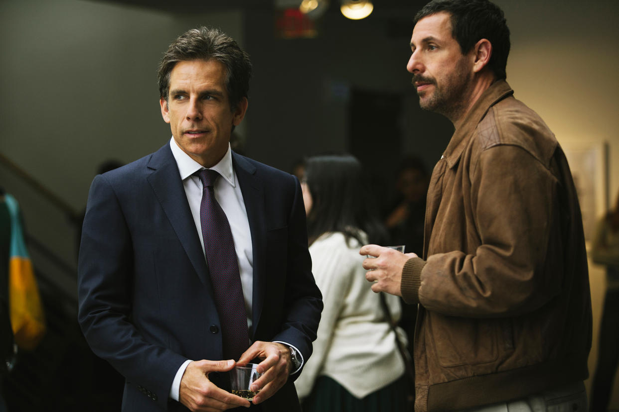 Ben Stiller and Adam Sandler in Netflix’s <i>The Meyerowitz Stories</i>. (Photo: Netflix)