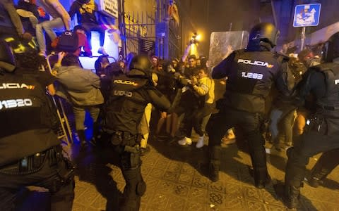 The Spanish Supreme Court issued a fresh European arrest warrant for the deposed former president - Credit: ENRIC FONTCUBERTA/EPA