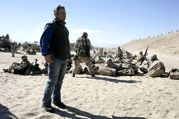 <p>Director Sam Mendes on the set of Universal Pictures' Jarhead - 2005</p>