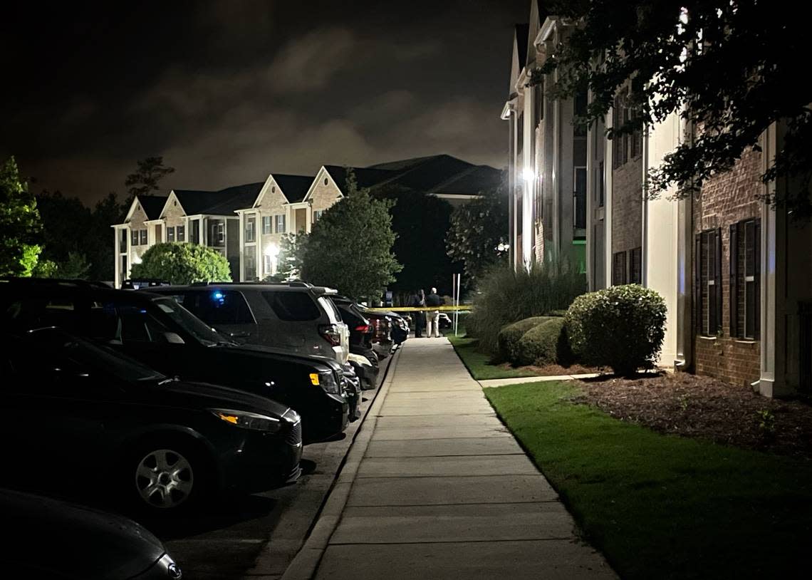 A man was shot to death at the Laure Ridge apartments in Lexington, SC.