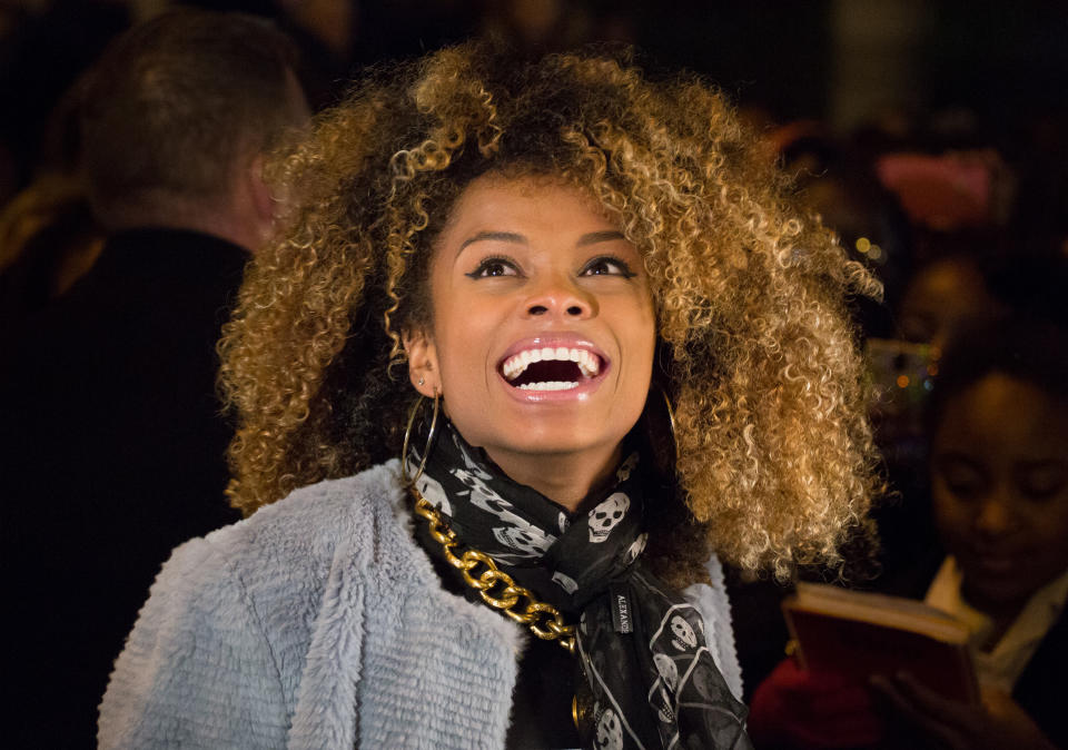 X Factor finalist Fleur East arrives at her homecoming at Walthamstow Town Hall, London, who is in Cowell's over-25s category, received high praise from the music mogul who described her performance last Saturday as 