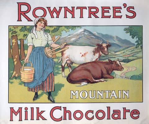 An early advert for Rowntrees - Credit: GETTY
