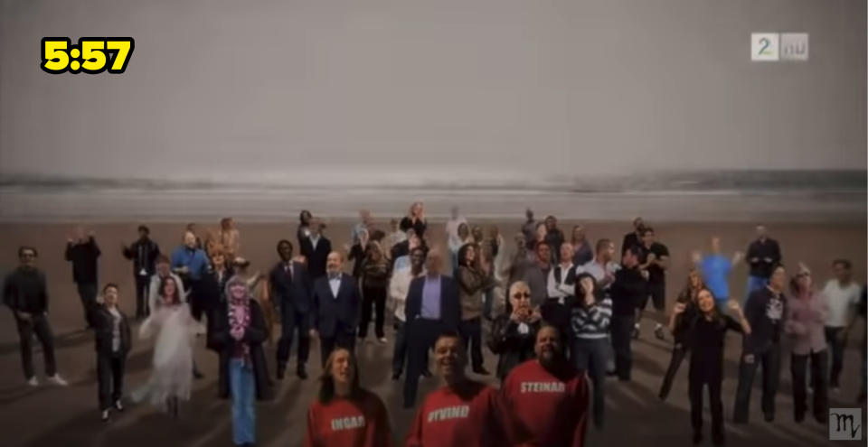 Screenshot from the "Let It Be" video