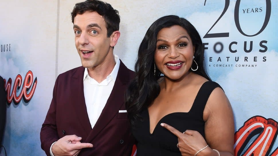 BJ Novak and Mindy Kaling