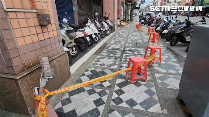 花蓮連日餘震，市區不少原本沒被貼紅黃單的建物也開始出現災情。