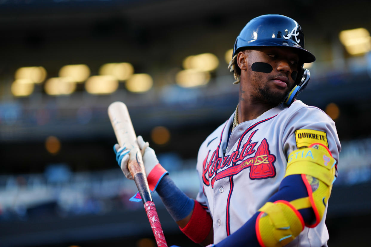 Ronald Acuna Jr. and the Atlanta Braves have cooled off a bit since a great start to the season. (Photo by Daniel Shirey/MLB Photos via Getty Images)