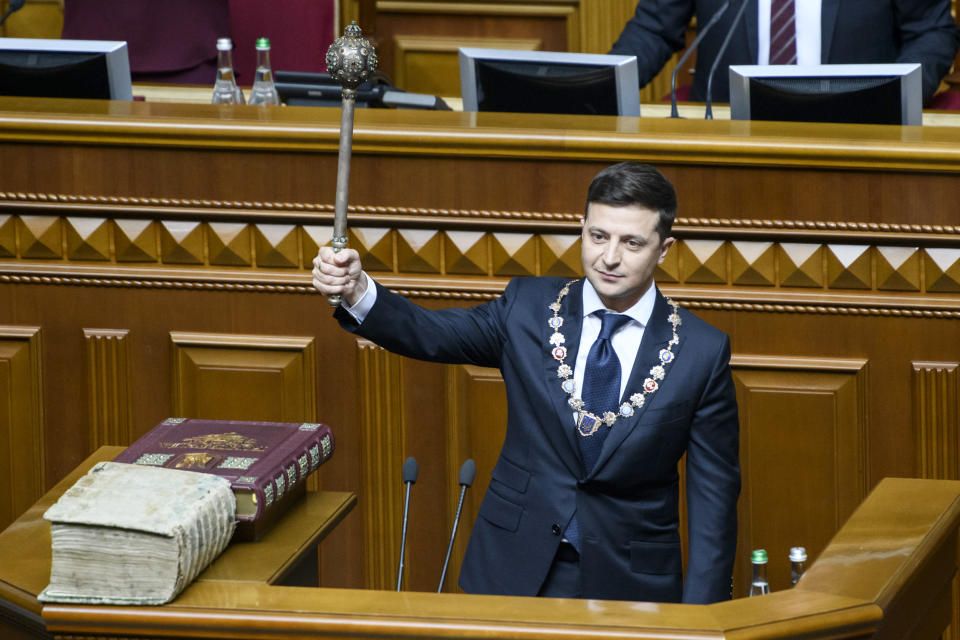 Inauguration Ceremony For Ukraine's President Volodymyr Zelenskiy ( Maxym Marusenko / NurPhoto via Getty Images file)