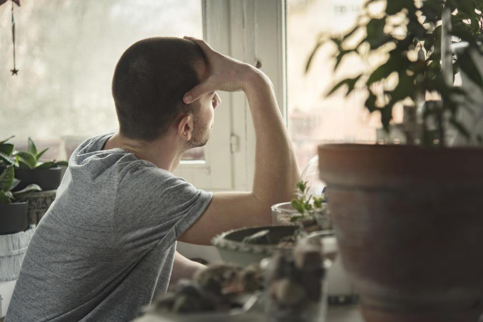 Is it damaging to tell a man to 'man up'? [Photo: Getty]