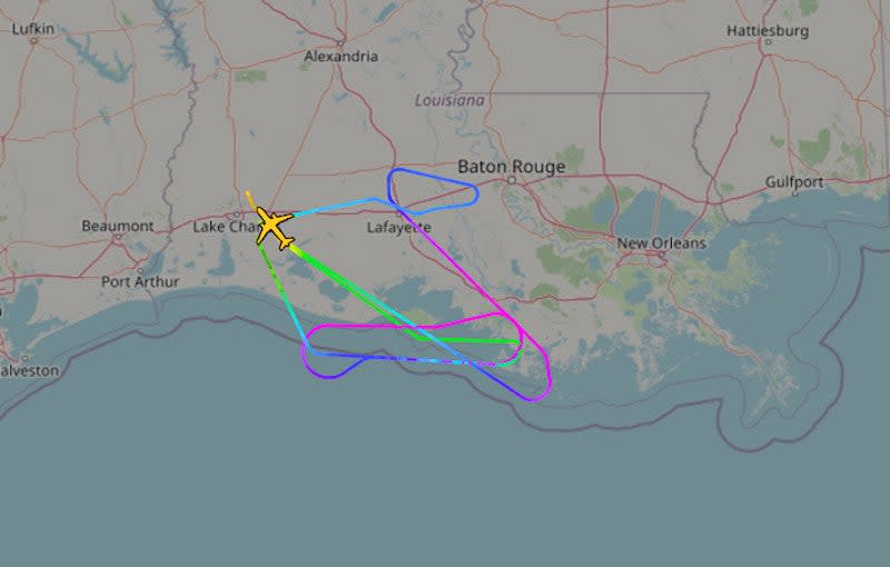 Flight tracking data for N154TS from ADS-B Exchange from December 14, 2023. <em>ADS-B Exchange</em>