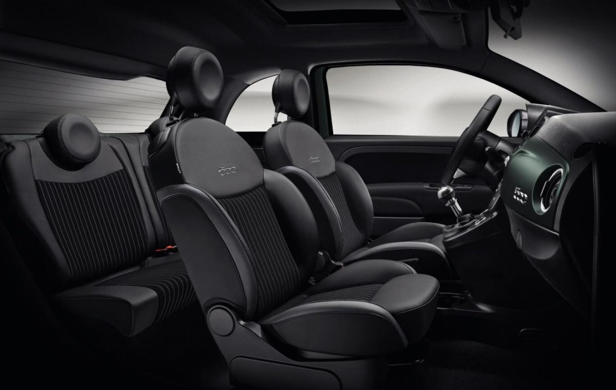 The Rockstar's interior features pin-striped fabric 