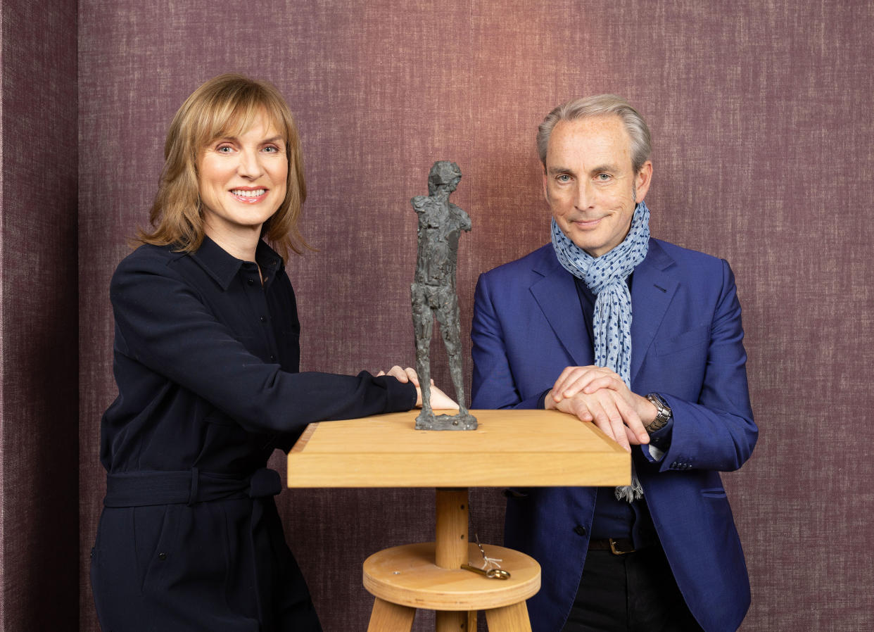  Fake or Fortune? season 11 presenters Fiona Bruce and Philip Mould. . 