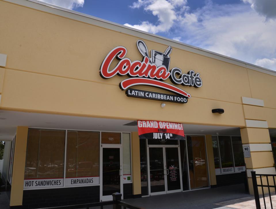 The Cocina Cafe Latin and Caribbean Food restaurant that will open in Palm Bay July 14th.