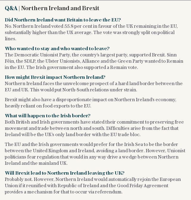 Key questions | Northern Ireland and Brexit