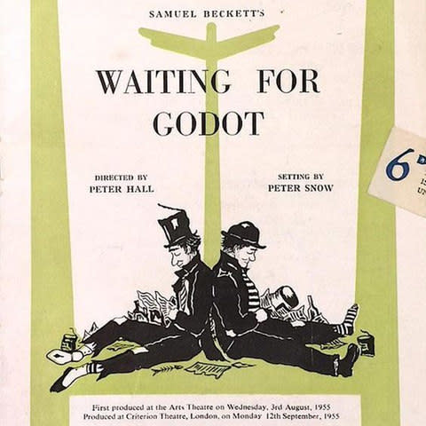 Original theatre programme for Waiting for Godot in 1955